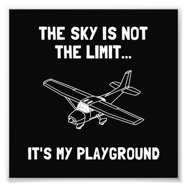 Sky Playground Plane Photo Print (Front)