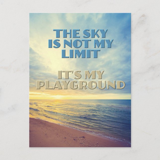 Sky Quote Postcard (Front)
