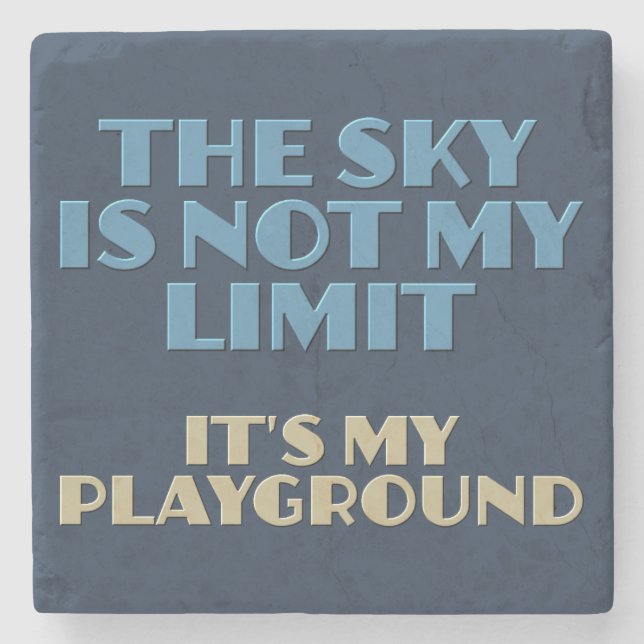 Sky Quote Stone Coaster (Front)