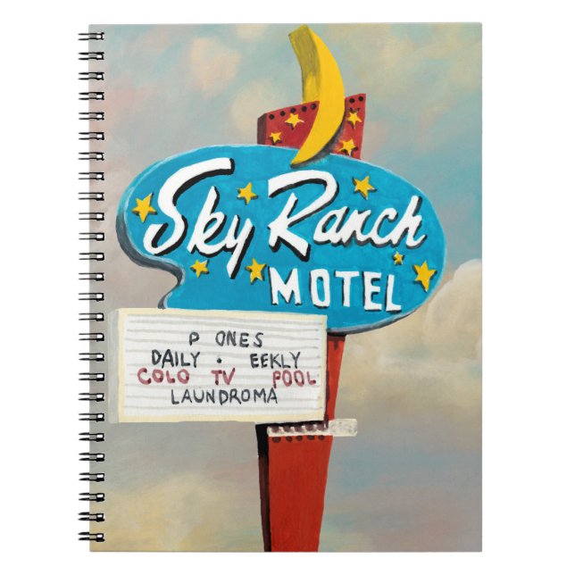 Sky Ranch Motel Sign Notebook (Front)