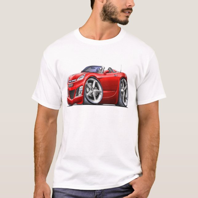 Sky Red Car T-Shirt (Front)
