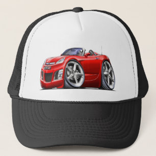 Sky Red Car Trucker Hat