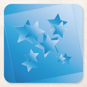 Sky s windows square paper coaster