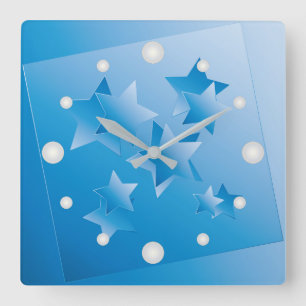 Sky s windows square wall clock