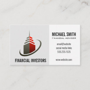 Sky Scraper Building   Investments   Business Card