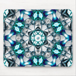 Sky silver looking like brushed sandblasted steel  mouse pad