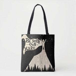 Sky Stars Inspirational Motivational Life Quote Tote Bag