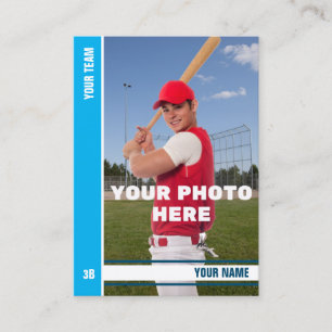 Sky Stripe Baseball Trading Card - Custom Stats