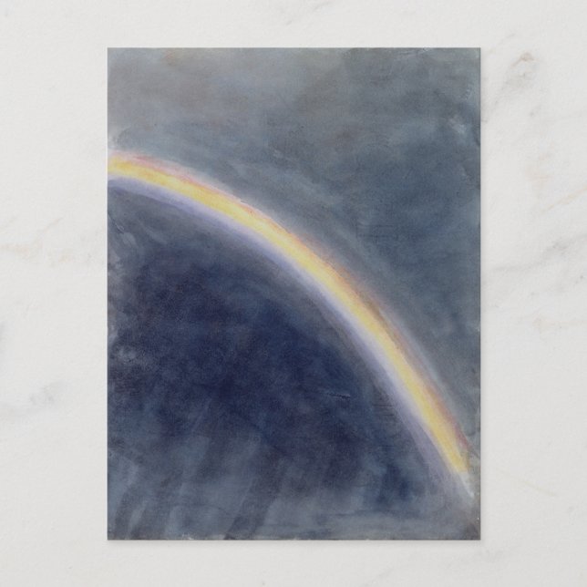 Sky Study with Rainbow, 1827 (w/c on paper) Postcard (Front)