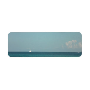 Sky, Sun and Sea Return Address Label