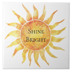 Sky Sun Shine Bright Ceramic Tile
