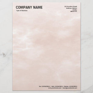 Sky Texture 01 Light Brown Letterhead Template