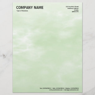 Sky Texture 01 Light Green Custom Letterhead