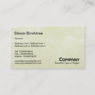 Sky Texture 01 Light Yellow Business Card