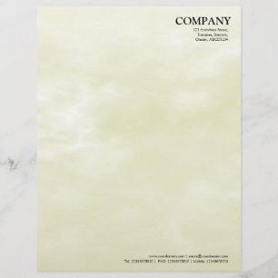 Sky Texture 02 Light Yellow Letterhead Design