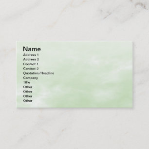 Sky Texture - Light Green Business Card