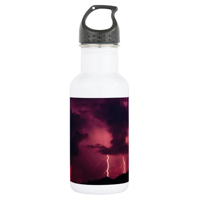 Sky Thunderstorm Mountains 532 Ml Water Bottle (Front)