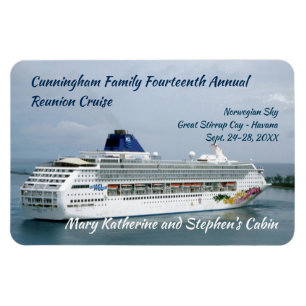 Sky Turning in Nassau Custom Stateroom Door Marker Magnet