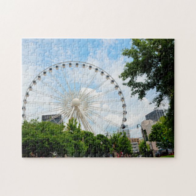 Sky view Ferris Wheel Georgia . Jigsaw Puzzle (Horizontal)