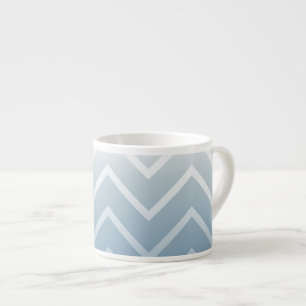 Sky White Chevron Espresso Cup