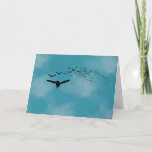 Sky with Birds Thinking of you Card