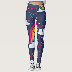 Sky with Sun and Rainbows Leggings