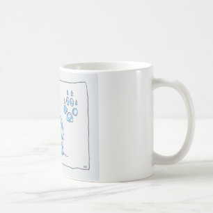 SKY WOLF ONE PAW LANDSCAPE by Ruth I. Rubin Coffee Mug