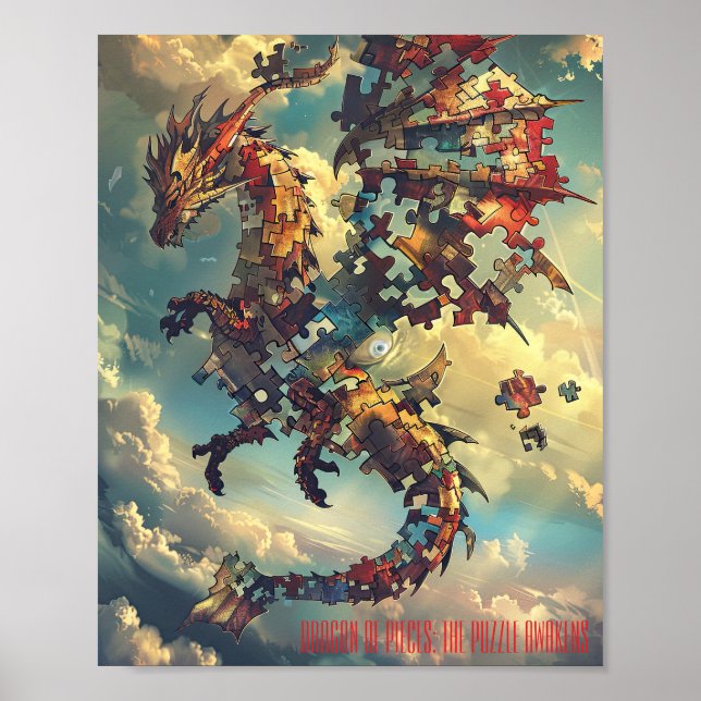 Skybound Puzzle Dragon Poster (Front)