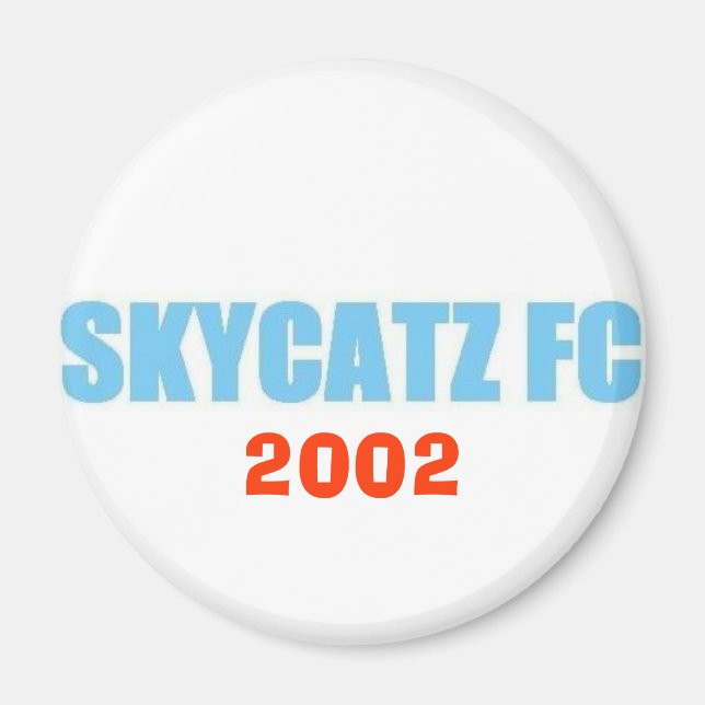 SKYCATZFC TEXT 2002 Magnet (Front)