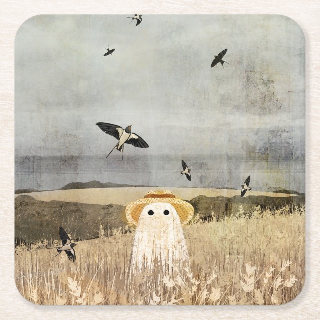 Skydancers Square Paper Coaster (Front)