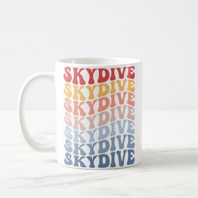 Skydive Groovy Skydiving Coffee Mug (Left)