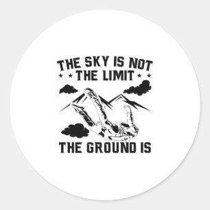 Skydive Hobby   Skydiving Parachute Gift Idea Classic Round Sticker