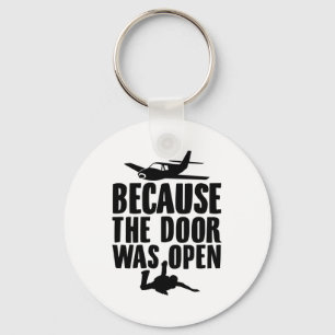 Skydive   Parachute Skydiving Skydiver Gifts Key Ring