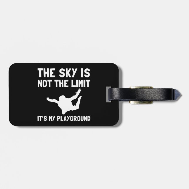 Skydive Playground Luggage Tag (Back Horizontal)