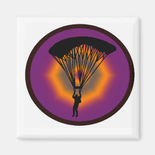 SKYDIVE PURPLE SKIES MAGNET