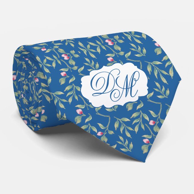 Skydiver Blue Wedding Keepsake  Neck Tie (Rolled)