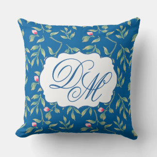 Skydiver Blue Wedding Keepsake Throw Pillow
