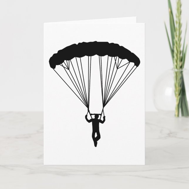 skydiver silhouette card (Front)