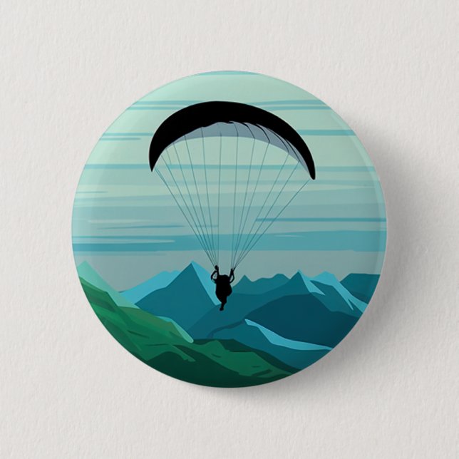 Skydiver Skydiving Parachuting Skydive Gift 6 Cm Round Badge (Front)