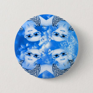 Skydivers 6 Cm Round Badge