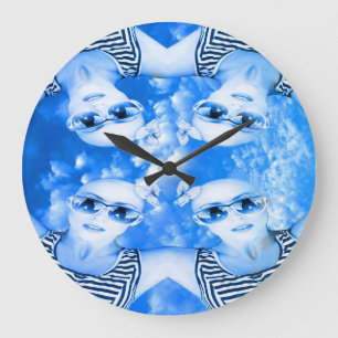 Skydivers Large Clock