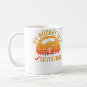 Skydiving Bucket Parachuting Skydiving Coffee Mug