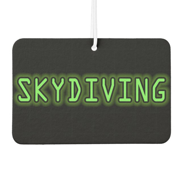 Skydiving Car Air Freshener (Front)