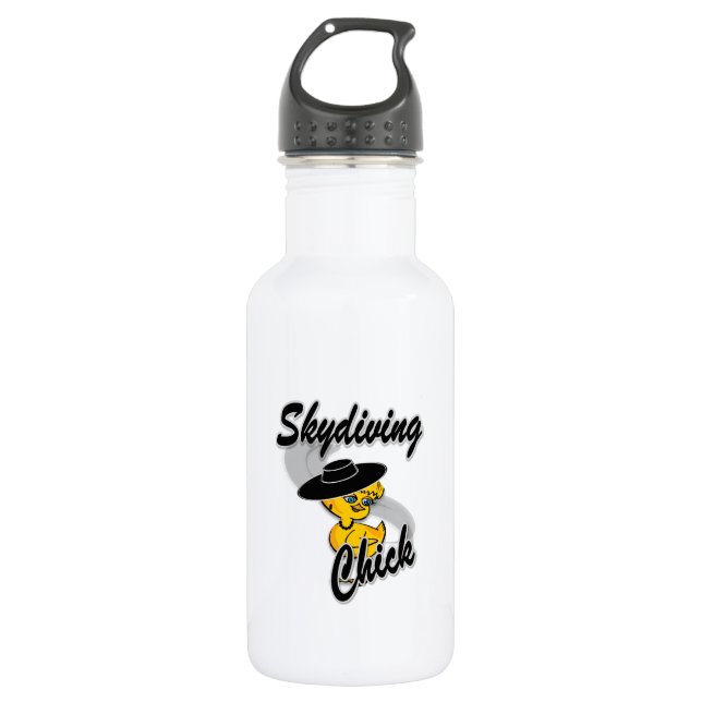 Skydiving Chick #4 532 Ml Water Bottle (Front)