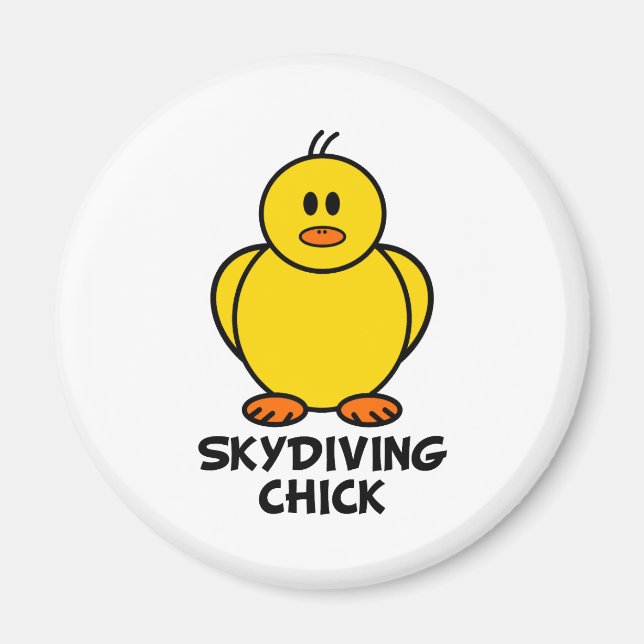 Skydiving Chick Magnet (Front)
