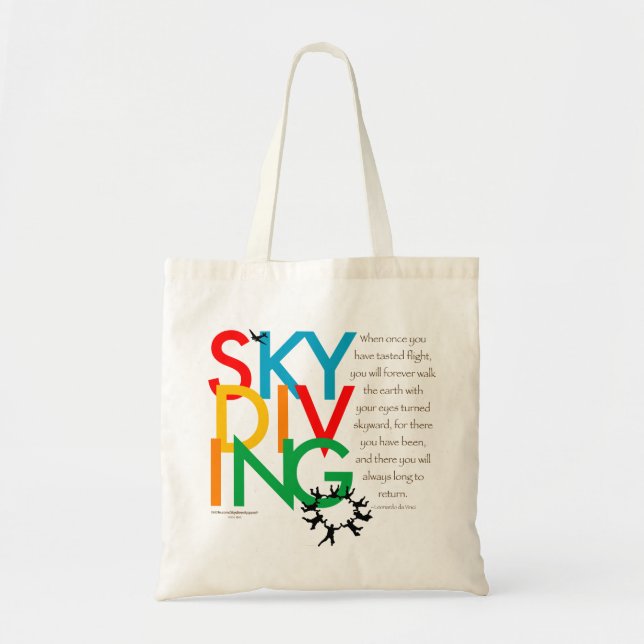 Skydiving Desire Tote Bag (Front)