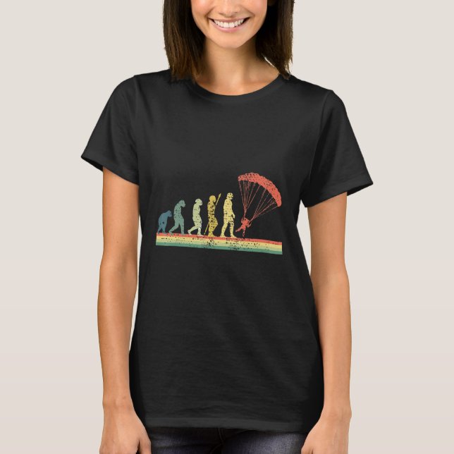 Skydiving Evolution Parachute Tee Gift (Front)
