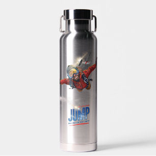 Skydiving-Feel Freedom Above Clouds (Men) Water Bottle