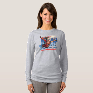 Skydiving-Feel Freedom Above Clouds Women L.S T-Shirt