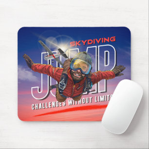 Skydiving-Feel Freedom Above the Clouds (Men) Mouse Pad